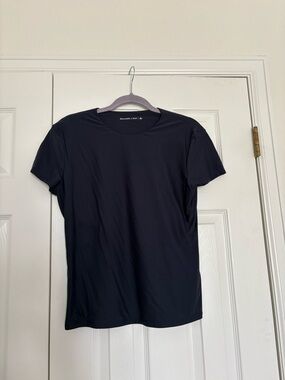 Abercrombie & Fitch Navy Short Sleeve Crew Tee